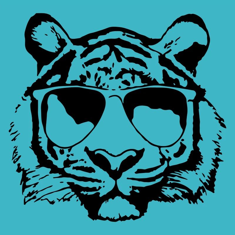 Tigre avec lunettes de soleil Idée cadeau cool