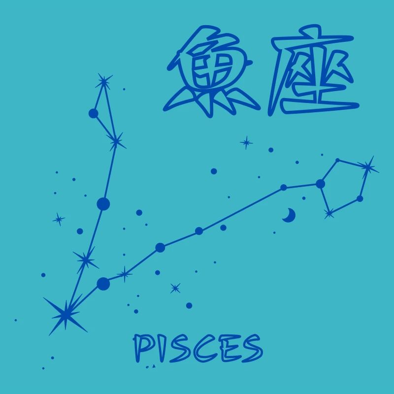 Fische Sternzeichen Pisces Sternbild Japan Letter