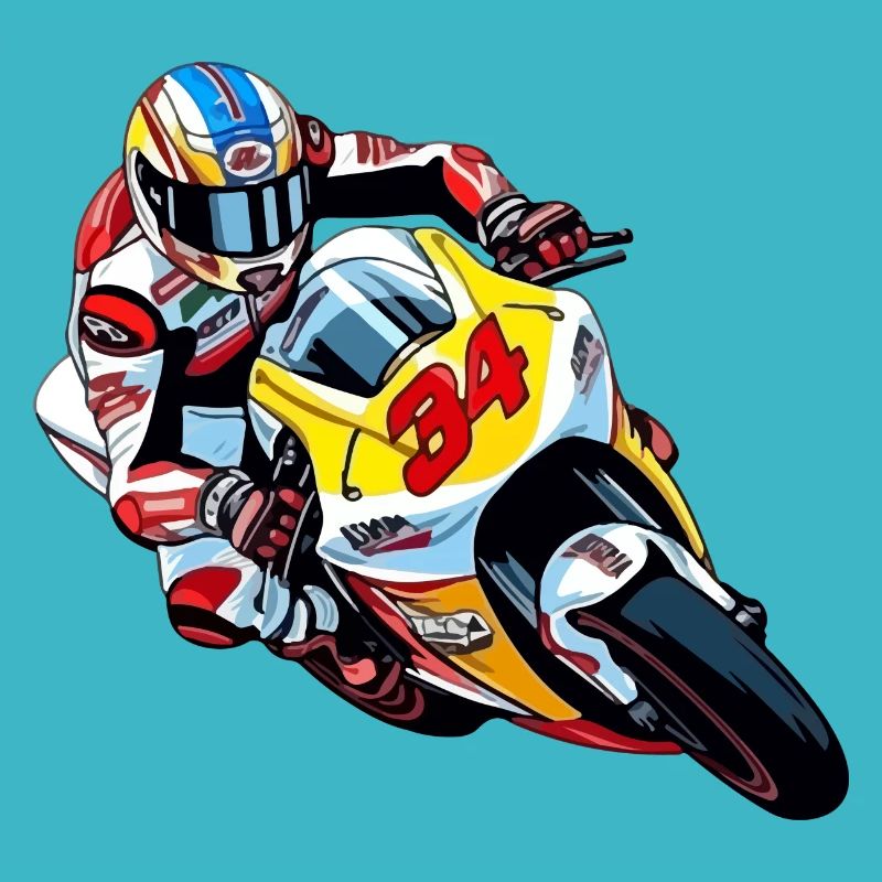 Moto de course n 34