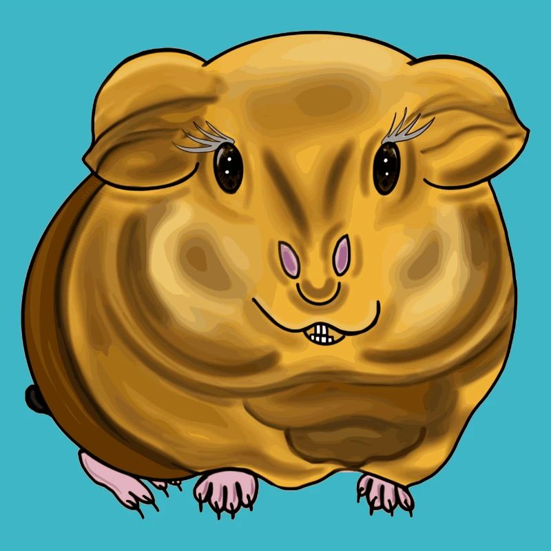 Le cochon d’Inde est mignon et petit.