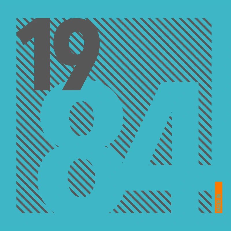 Made in 1984 Retro Modernist Design Birthday Gift