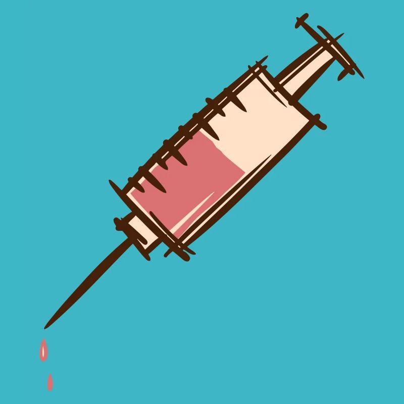 Infirmière d’injection de seringue à goutte complète