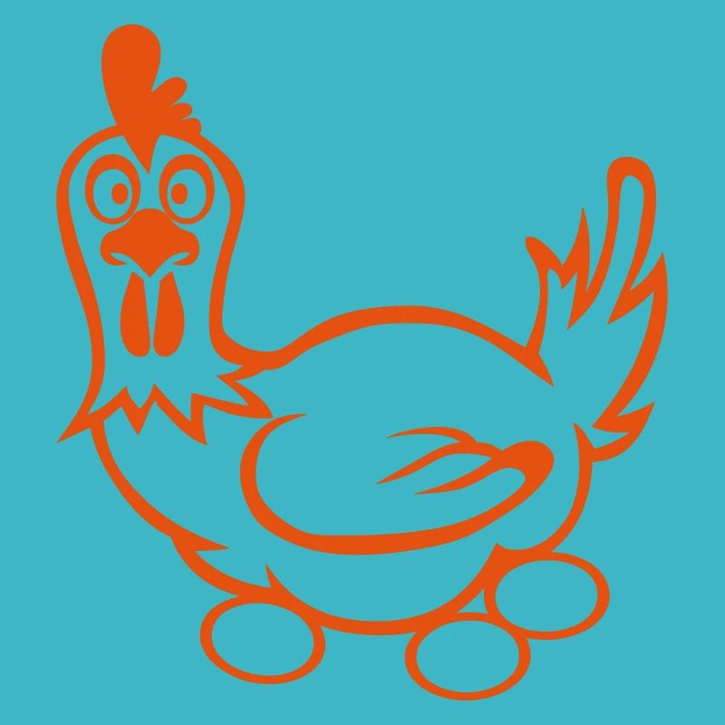 hen drawing eggs 10