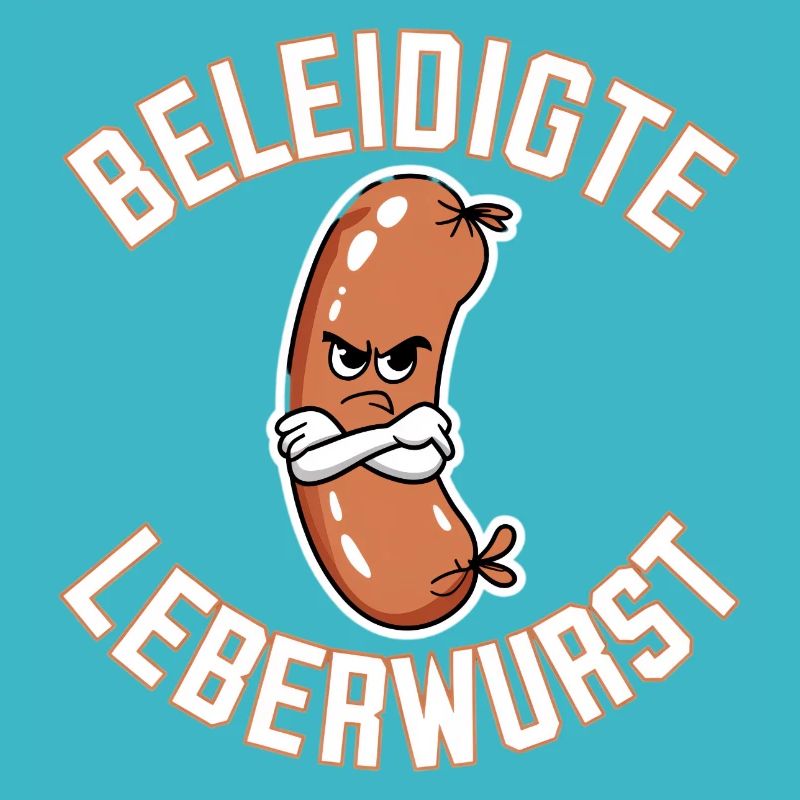 Funny Offended Liverwurst Illustration