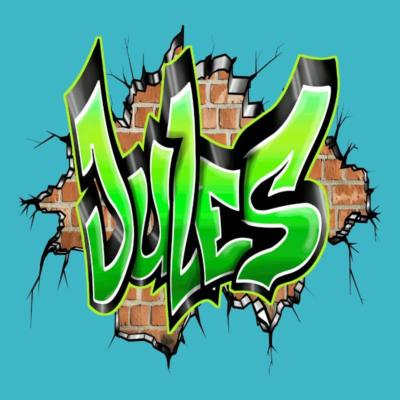 Jules Graffiti Vert