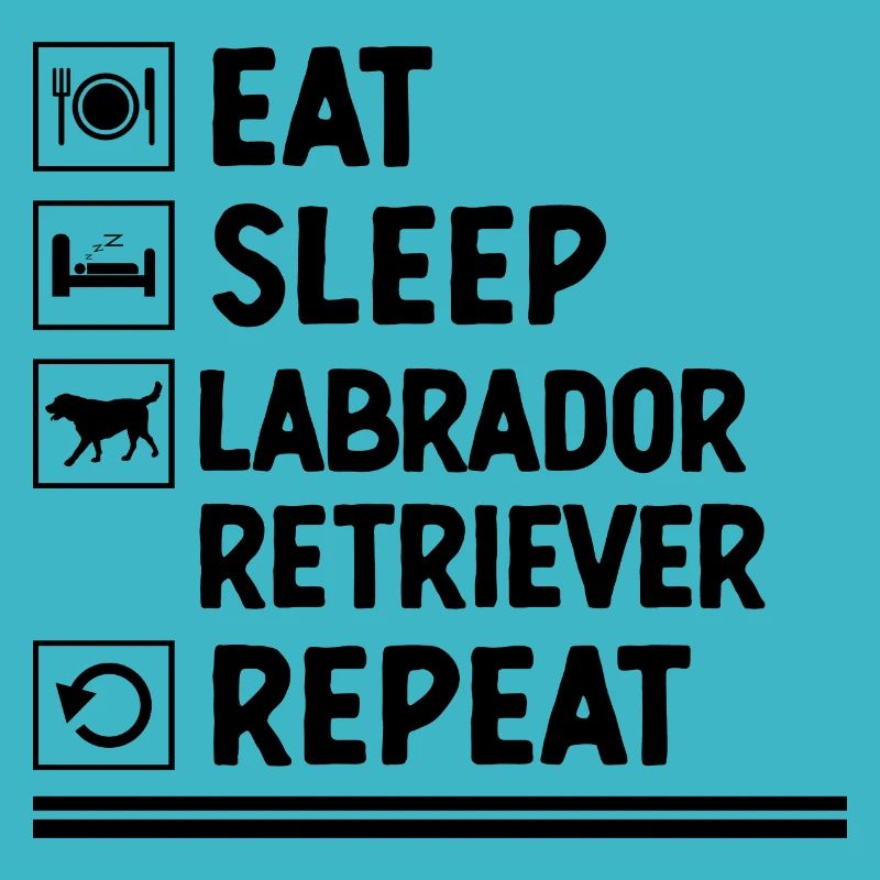 Essen Schlaf Labrador Retriever Repeat Laborhund