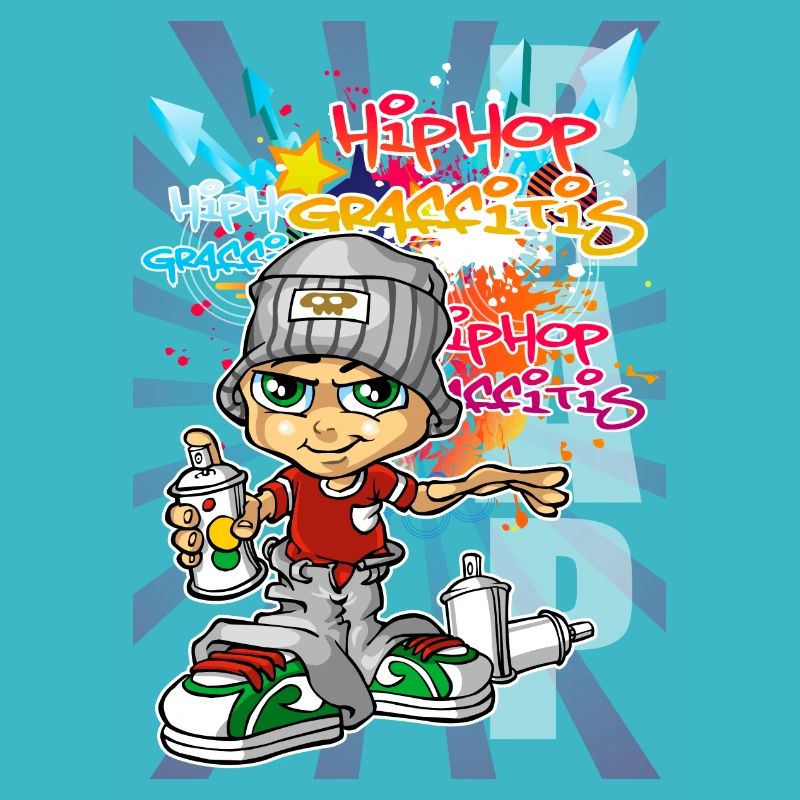 Junge Graffiti