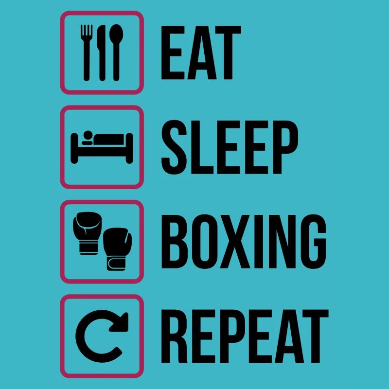 Mangez le sommeil de boxe Répéter