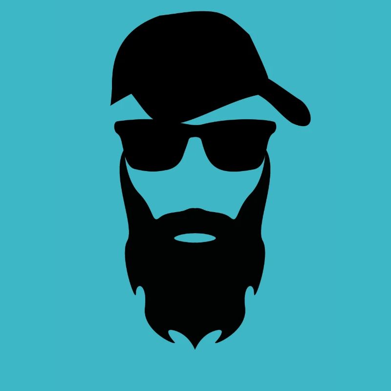 Stylish man with beard sunglasses cape gift
