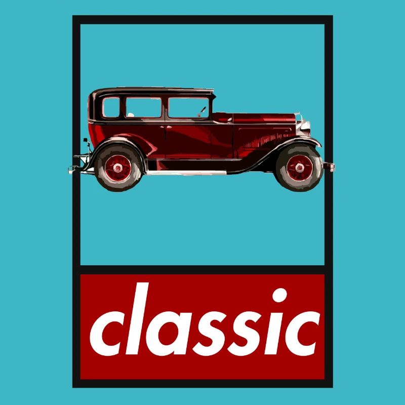 voiture classique rouge classique