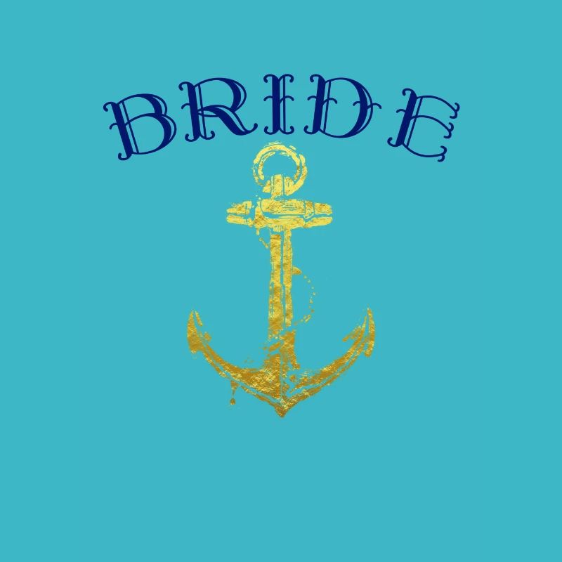 Bride with anchor motif bachelor gift
