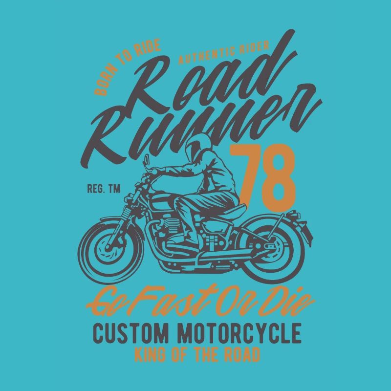 Road Runner Custom Motorcycle go fast or die