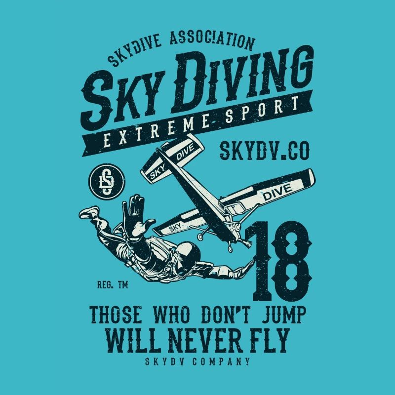 Sky Diving Fallshirm sautant