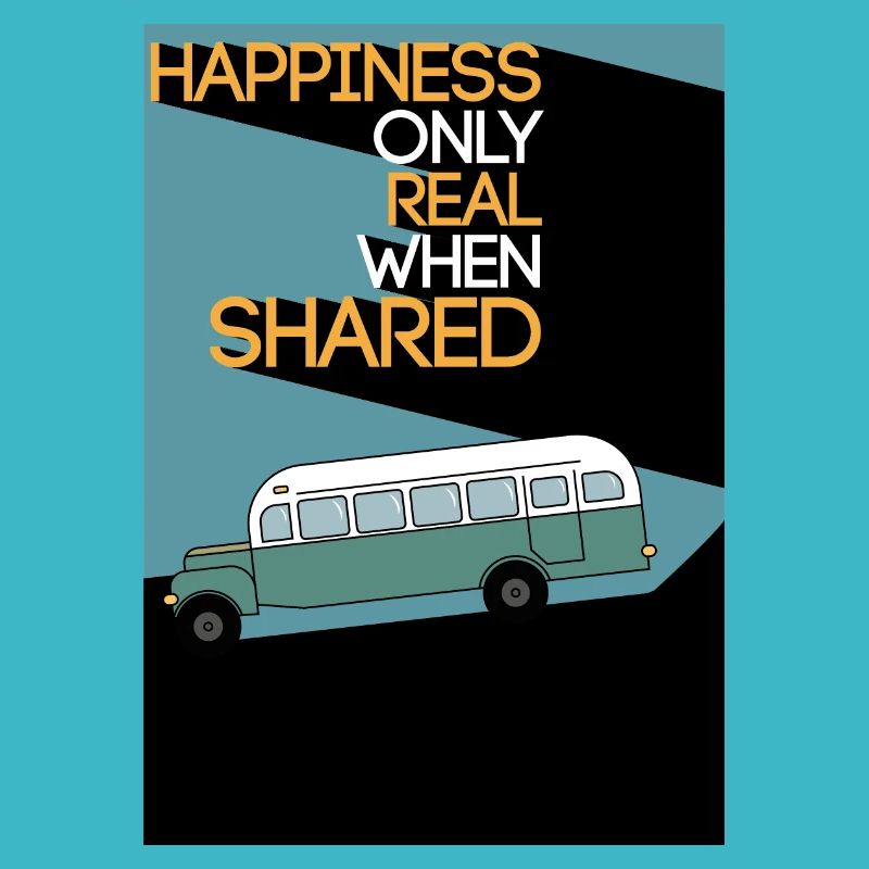 Into The Wild - Magic Bus Flatdesign