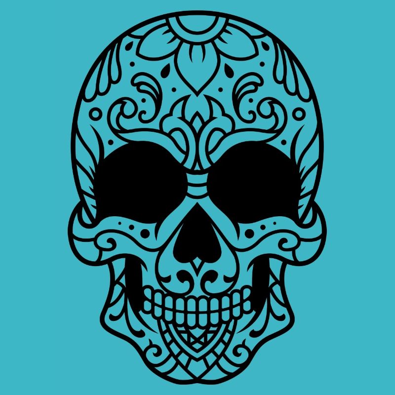 Skull with decoration