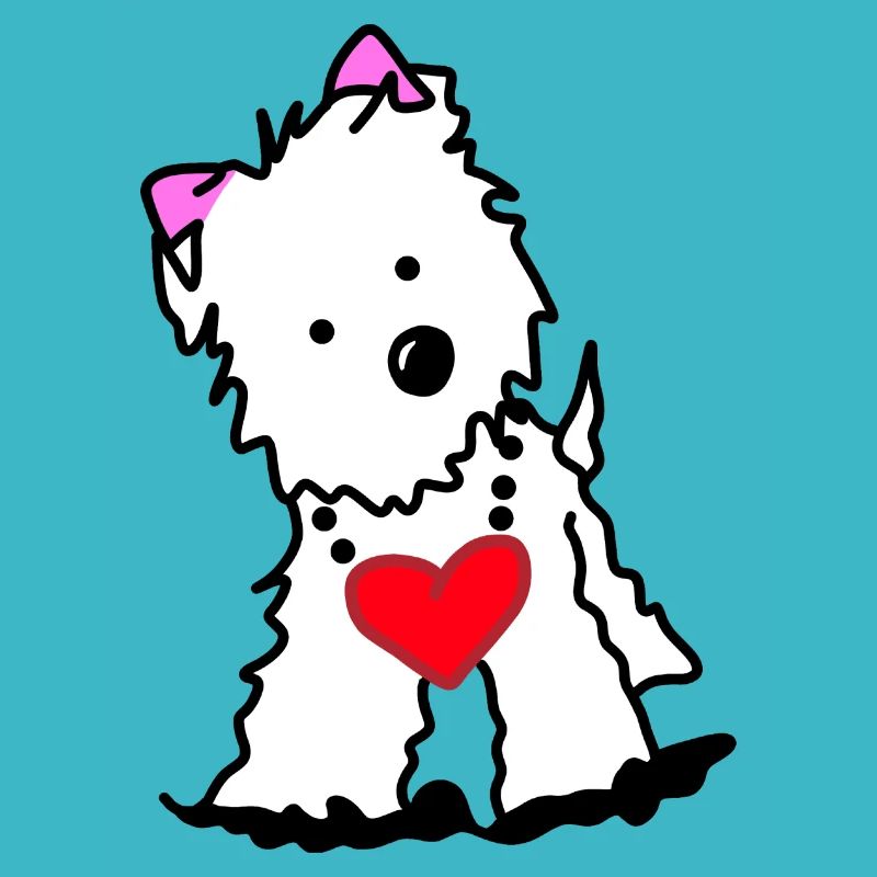 Yorkshire Terrier chien coeur