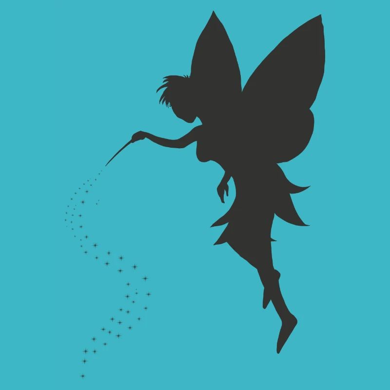 Doux elfe fée avec des astérisques