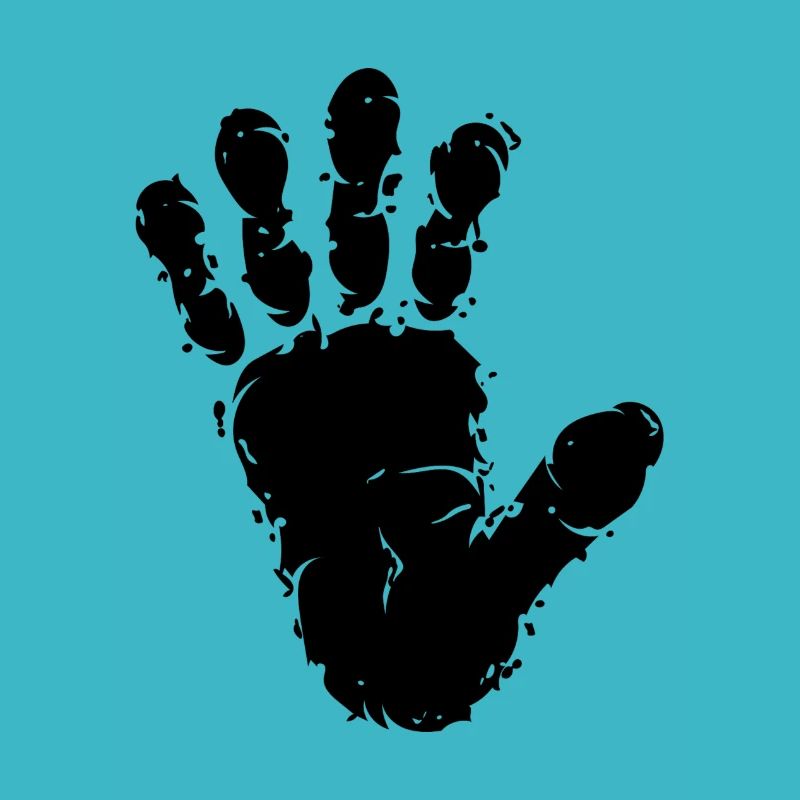 Singes Primates Trace Trace Trace Empreinte de la main