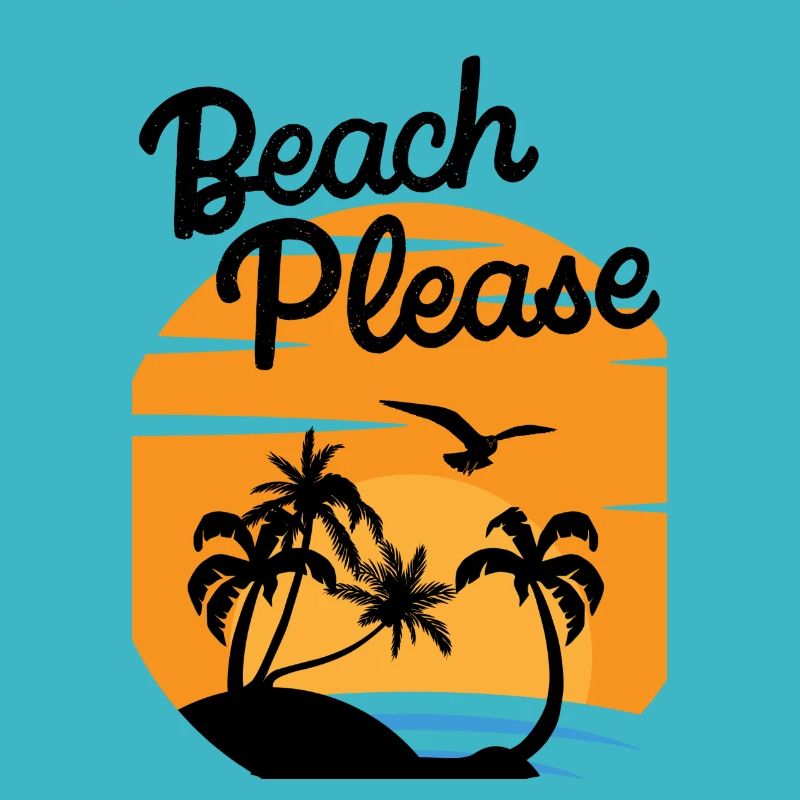 Beach Please - Palm Sunset Shirt