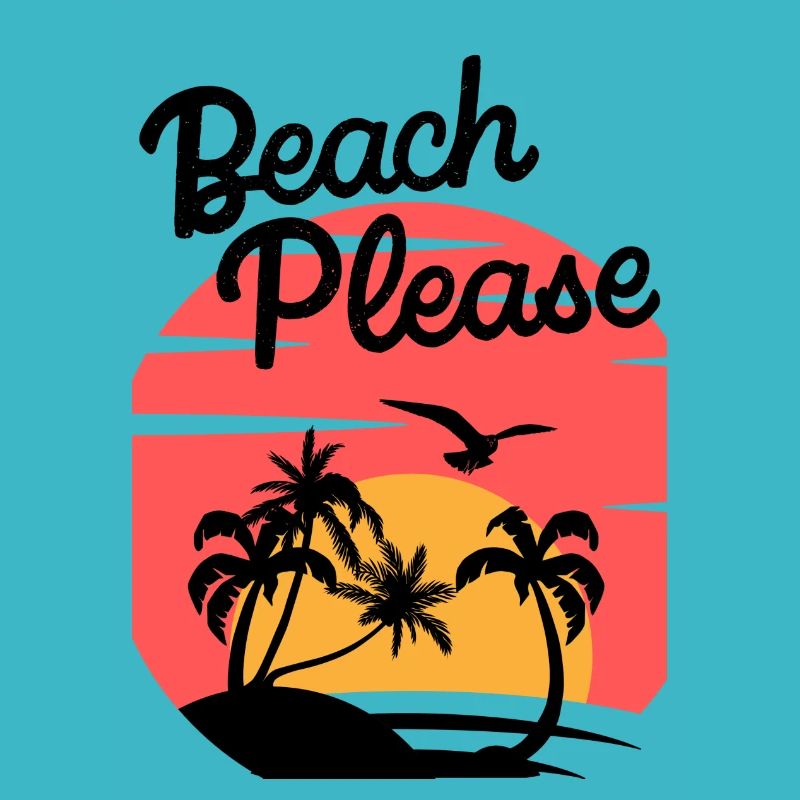 Beach Please - Chemise Palm Sunset