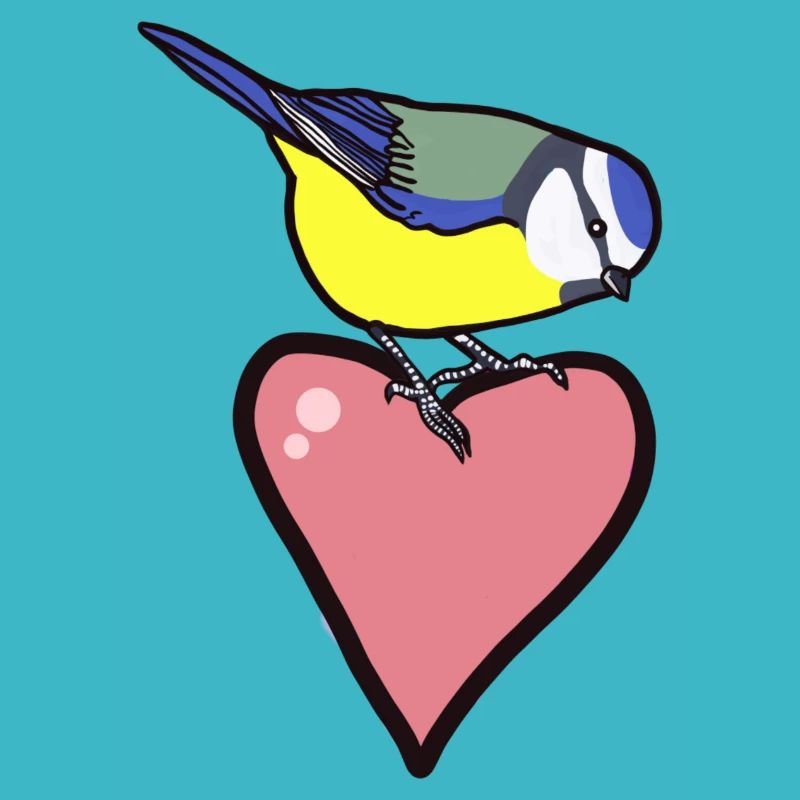 Bleu et cœur