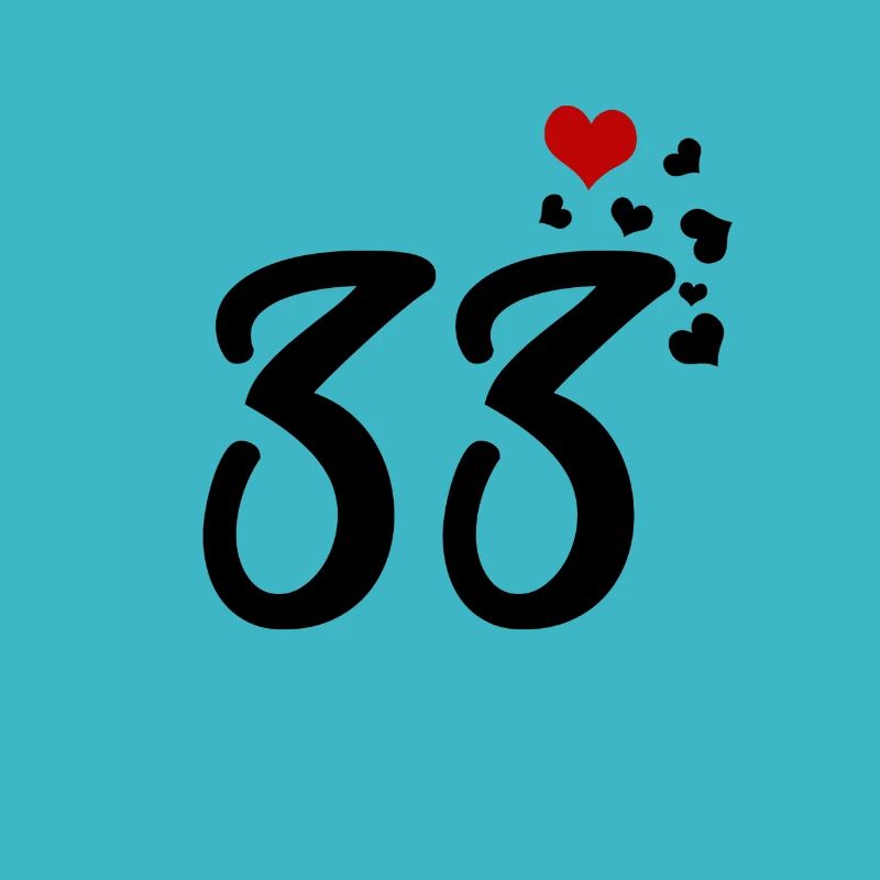 33 hearts 33rd birthday anniversary