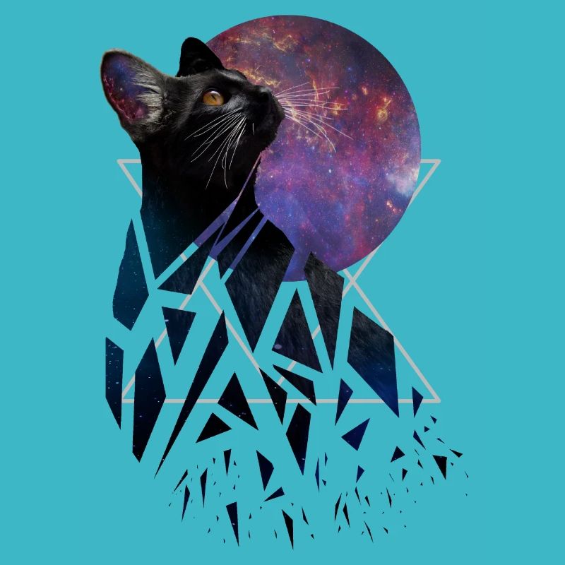 Space cat - space animals series