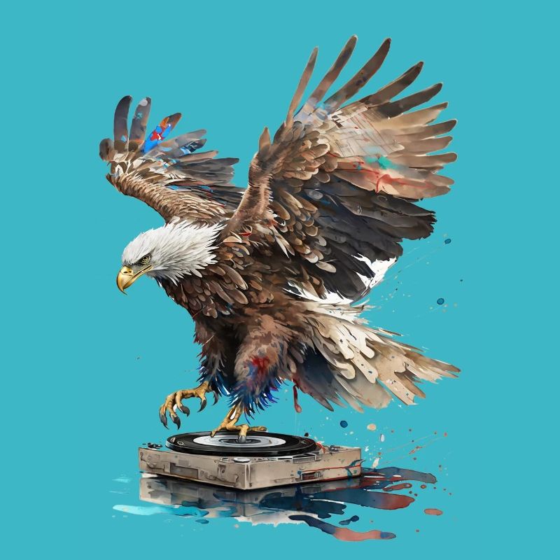 DJ scratching Eagle