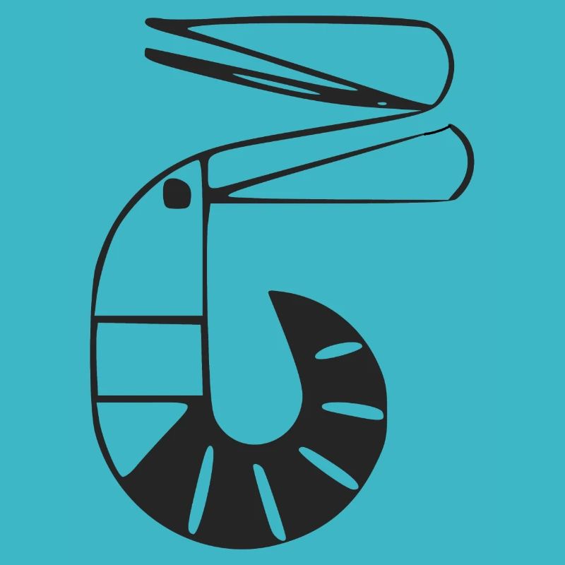Stylized shrimp