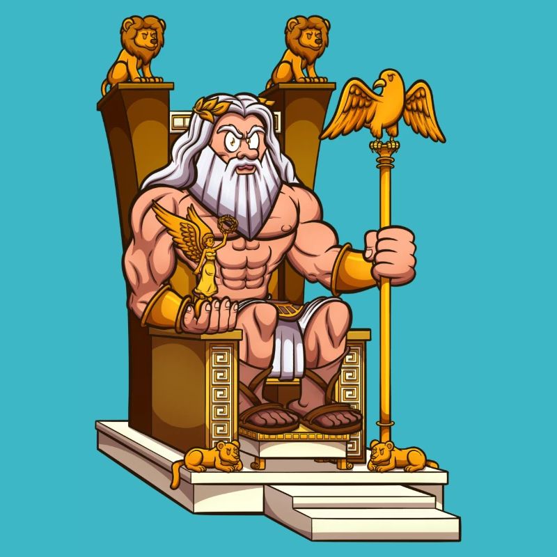 Zeus sur le trône
