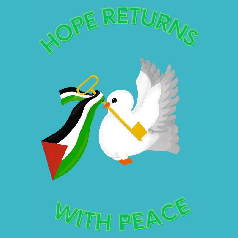 Hope Returns with Peace - Palestine Design