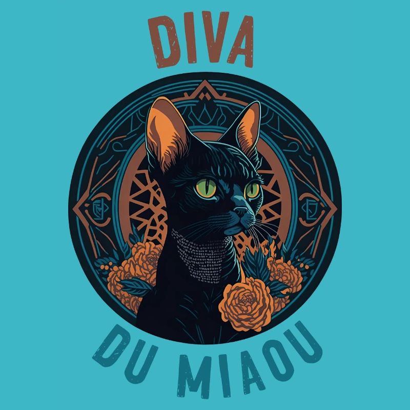 Portrait de chatte élégante : Diva du Miaou