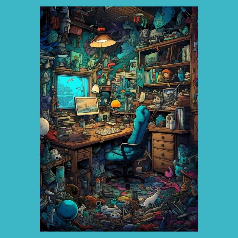 Living space of a computer nerd
