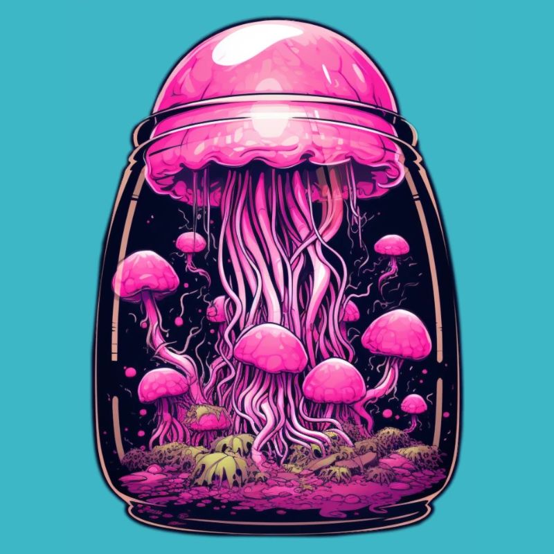 Magic mushroom vessel