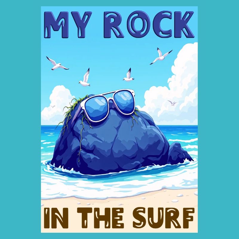 My rock in the surf