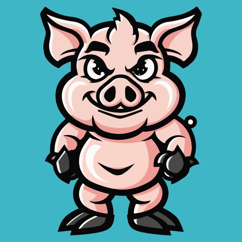 Bande dessinée de cochon
