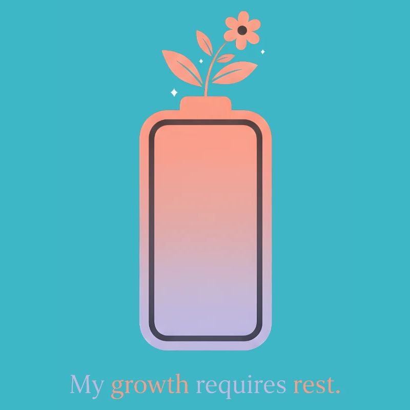 My Growth Requires Rest – Selfcare Design