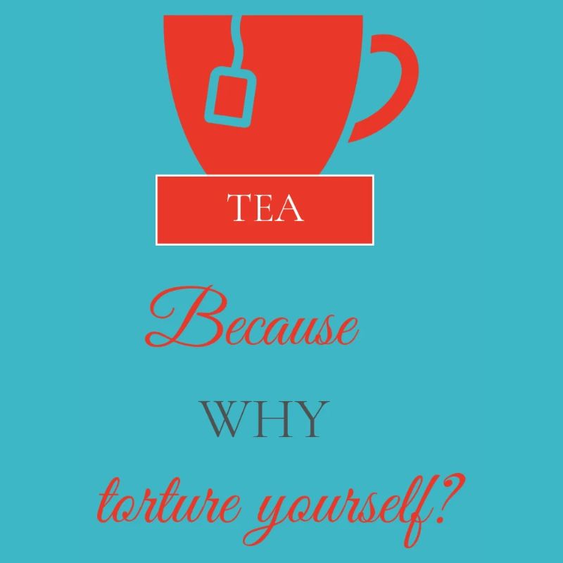 TEA-RIFFIC (Red + Grey)