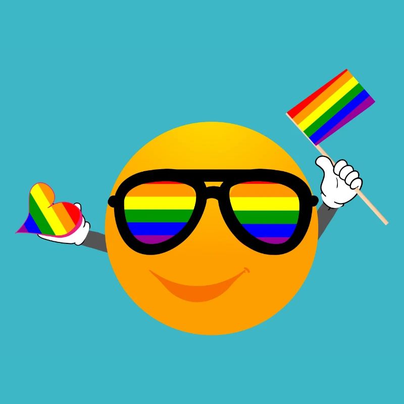 SMILE EMOTICONE LGBTQ