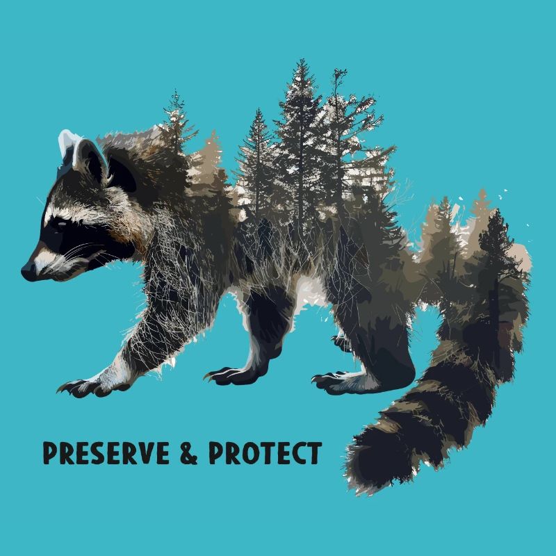 Protéger la forêt de ratons laveurs Nature