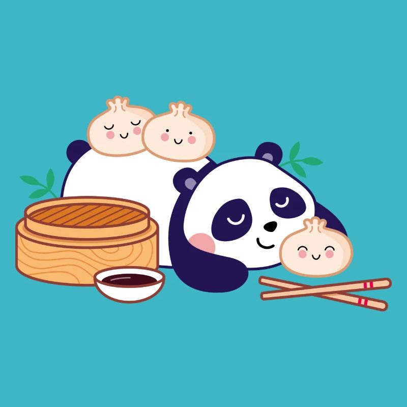 Panda mit Dim Sum