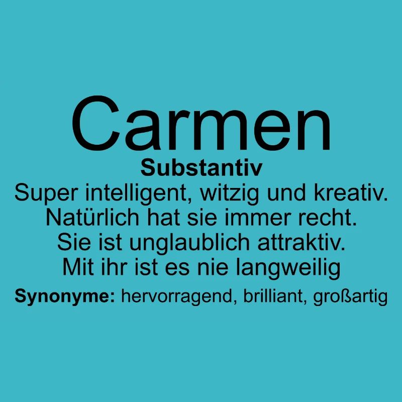 Nom Définition Carmen