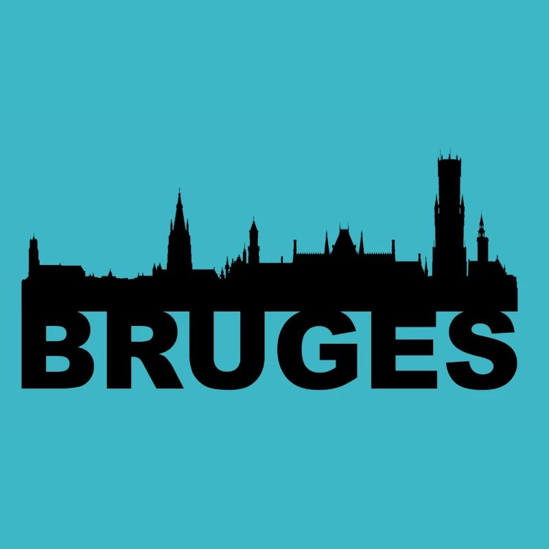 Idée de cadeau de Bruges en Angleterre skyline UK