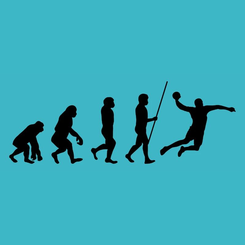 Handball Sport Geschenk Evolution