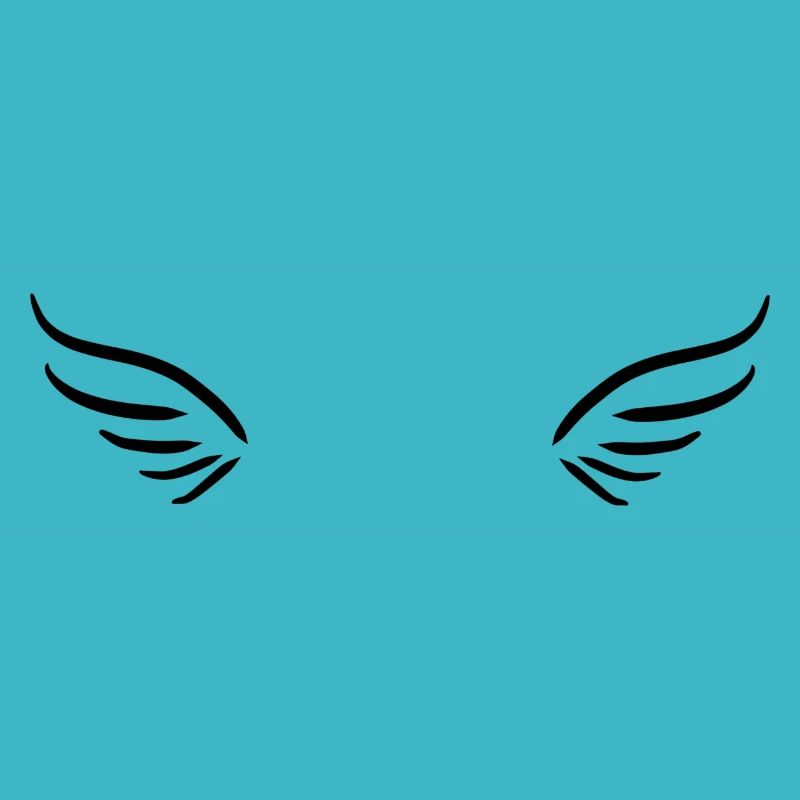 deux anges d’aile voler symbole protéger