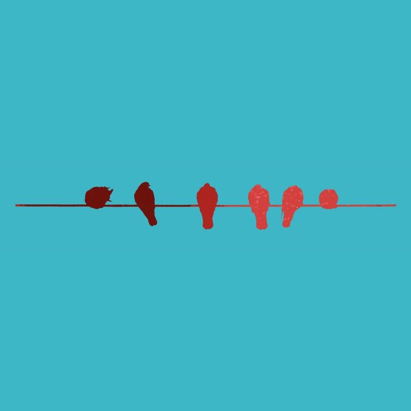 Birds on a leash
