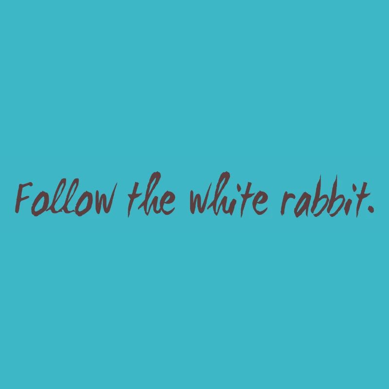 Follow the white rabbit Programming Geschenk