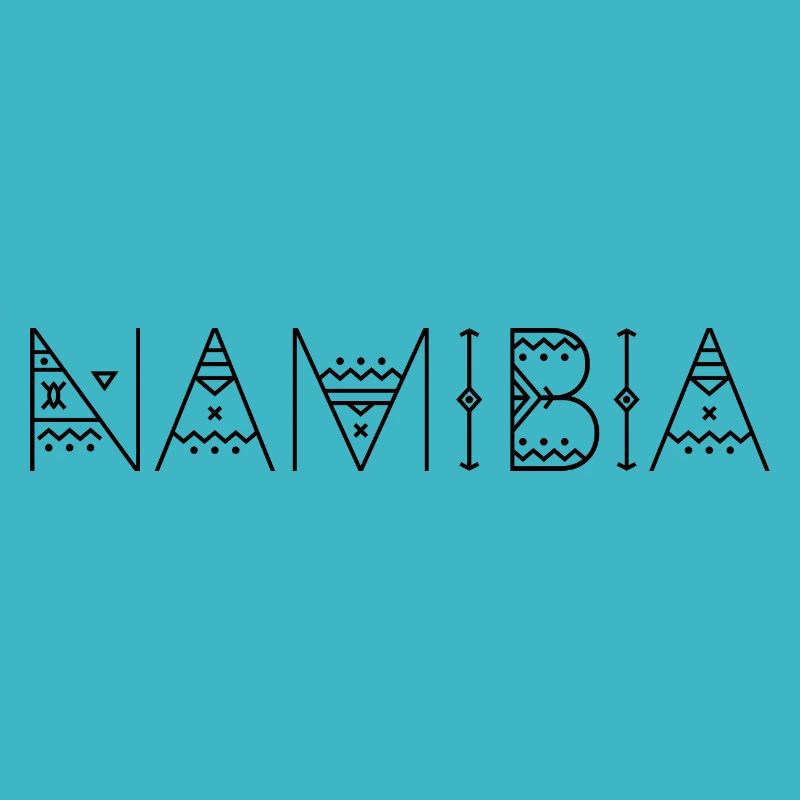 Namibia lettering