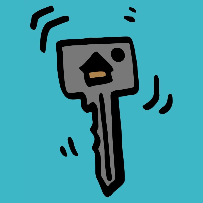House key metallic