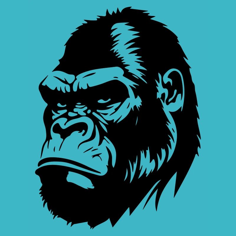 Gorilla Symbol Silhouette